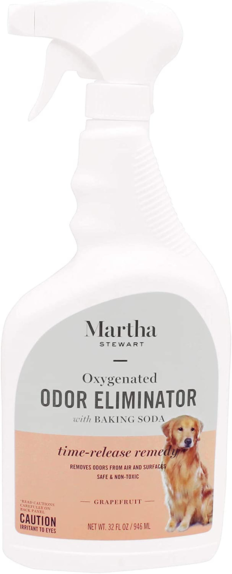 Martha Pets Oxy-Powered Time-Release Odor Eliminator | Effective Carpet Odor Neutralizer and Pet Stain Deodorizer, Fresh Citrus Grapefruit Scent, 32 Ounces 2 Pack (64 Oz Total)