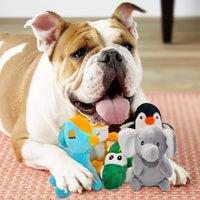 " Dog Squeaky Toys for Small Dogs, Stuffed Animal Puppy Toys, Cute Puppy Chew Toys for Dog Teething Toys, Pet Toys for Small to Medium Dogs, Soft Dog Toys, Plush Dog Toy Pack 12 in Carry Bag"