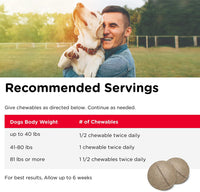 Advanced Strength Hip & Joint Chewable Dog Supplements- Formulated with Glucosamine & Chondroitin to Support Dog Cartilage & Mobility- 300 Tablets