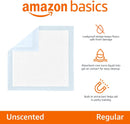 Dog and Puppy Pee Pads with Leak-Proof Quick-Dry Design for Potty Training, Standard Absorbency, Regular Size, 22 X 22 Inches, Pack of 100, Blue & White