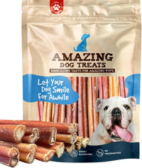 - 6 Inch Bully Sticks Medium Size (25 Pcs/Pack) - Bully Stick Dog Chews - Long Lasting Bully Sticks for Small to Medium Dogs - Large Bully Stick Dog Bones - No Hide Dog Bones