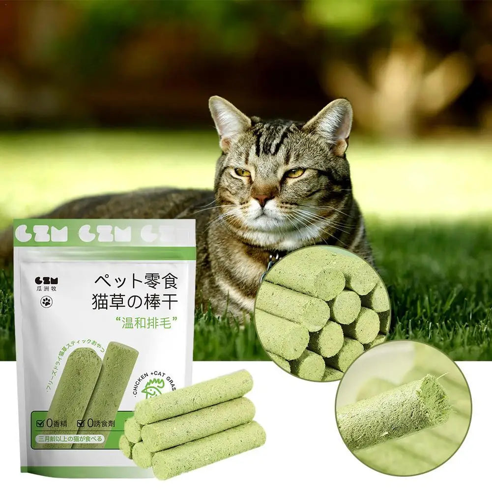 Cat Grass Teeth Grinding Stick Hairball control