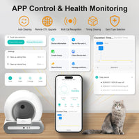 Automatic Pet Litter Box Self Cleaning with App Control