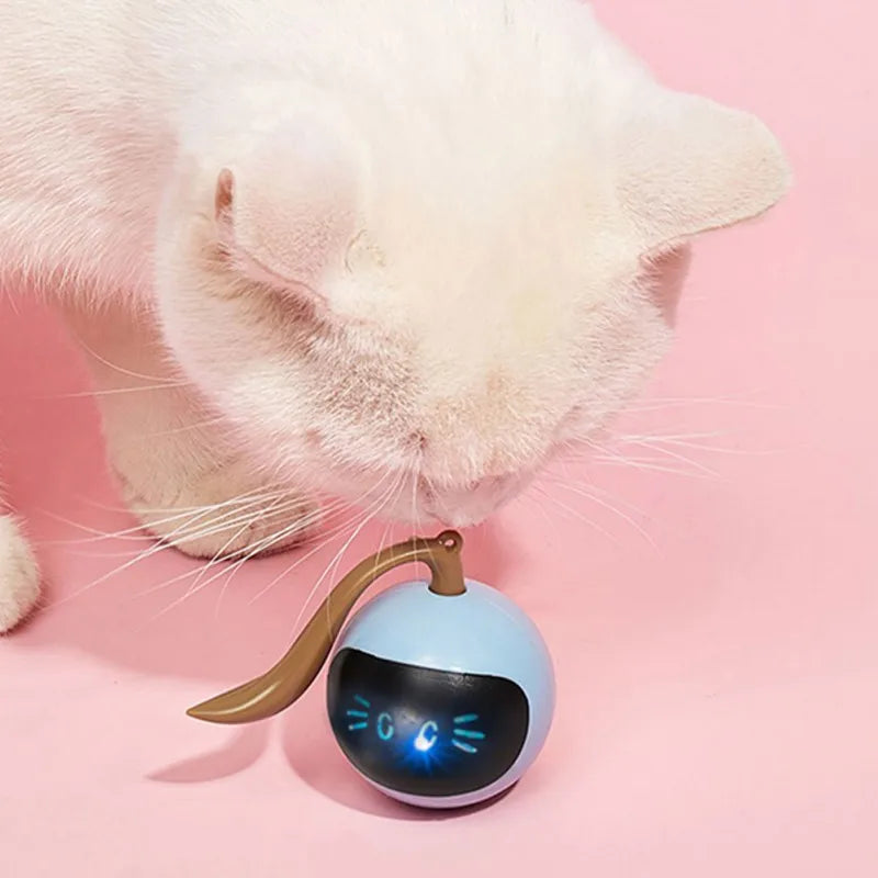 Automatic Cat Toy Colorful LED Self Rotating Ball Toys