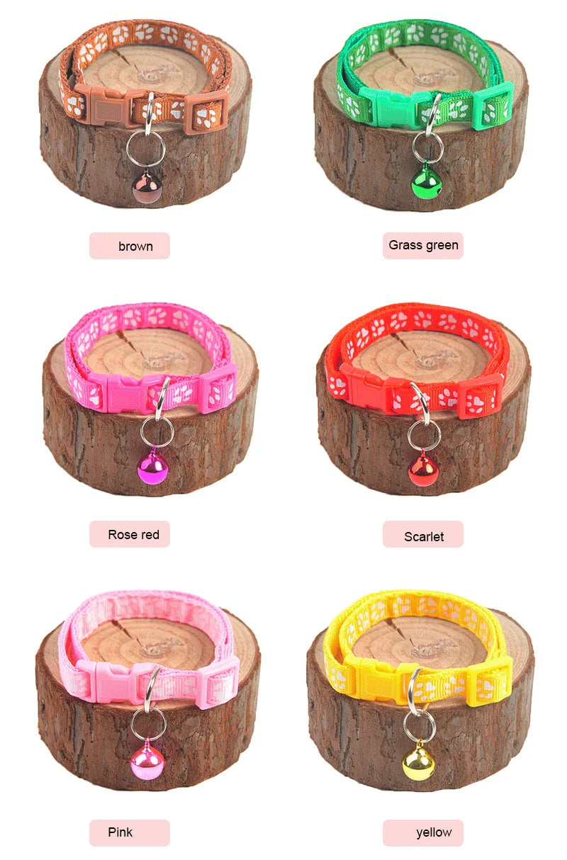 Cat/ small Dog Adjustable Safety Bell Ring Pet collar