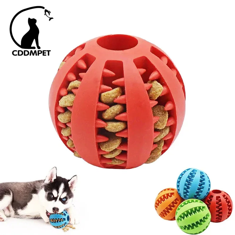 Dog Ball Toys for Small Dogs Interactive Elasticity Puppy Chew Toy