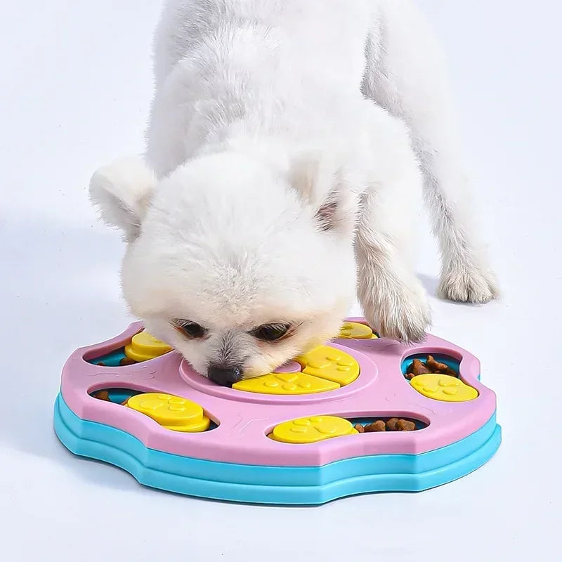 Dog Puzzle Toys Slow Feeder with a non-slip bowl, Increase Puppy IQ