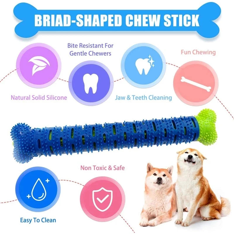 Dog Molar Stick Cleaning Massager Puppy Brush Toothbrush Chew Toy Pet Teeth Cleaning Toys for Dogs