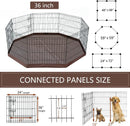 Foldable outdoor Metal Dog Exercise Playpen Gate Fence Dog