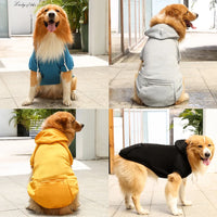 Dogs Hooded Sweatshirt with Pocket Hat Pet Clothes Sweaters Cat Hoodies Coat Winter