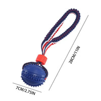 Dog Ball Toy With Rope Interactive Teether with Rope