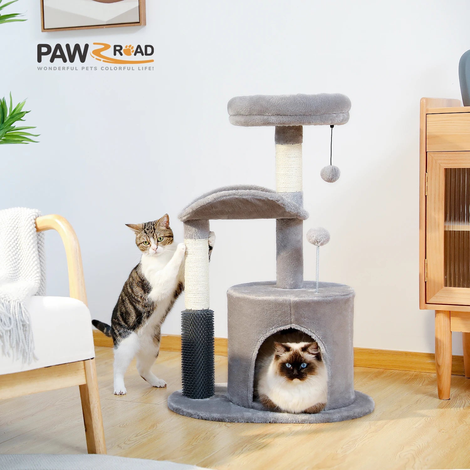 Pawz road Mult-level cat tree house Perch