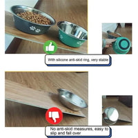 Stainless-steel Non-slip Dog/ Cat Bowls