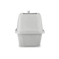 Odor Control Large Enclosed Cat Litter Box, Hooded, Pearl