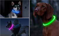 Led Light Glowing Loss Prevention LED Collar For Dogs