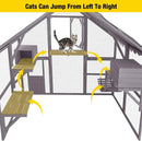 Large cat Catio Enclosure, Outdoor with bridges and a run