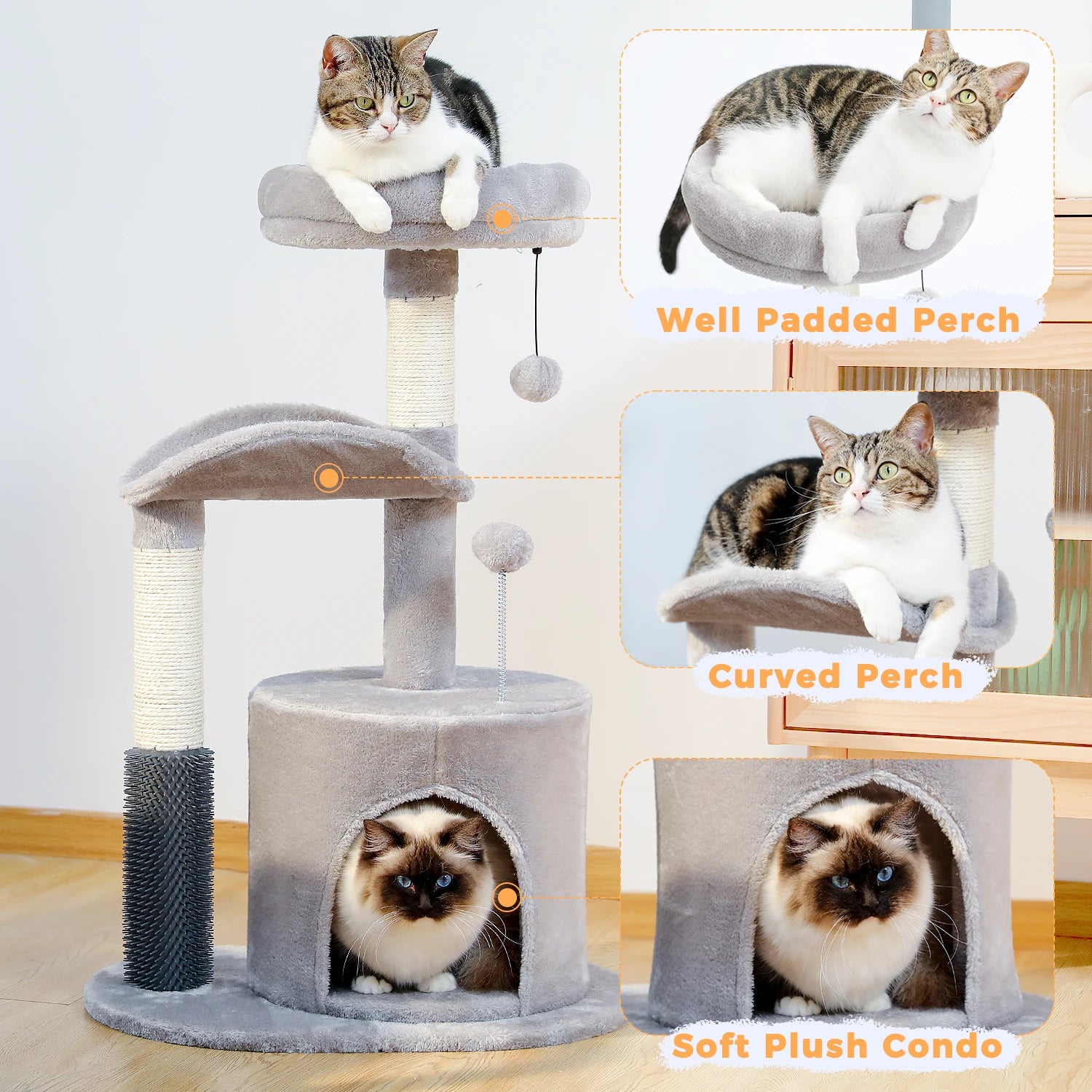 Pawz road Mult-level cat tree house Perch