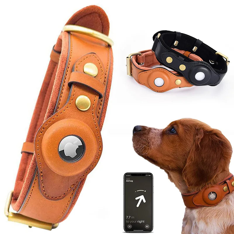 Smart anti- lost dog collar with quick releasing mechanism