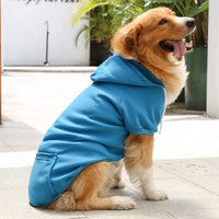 Dogs Hooded Sweatshirt with Pocket Hat Pet Clothes Sweaters Cat Hoodies Coat Winter