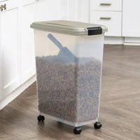 35lb (47 Qt.) Airtight Pet Food Container with Scoop for Dog