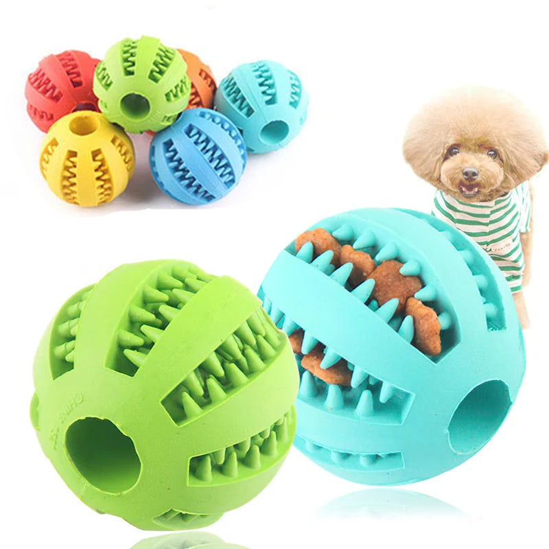 Dog Ball Toys for Small Dogs Interactive Elasticity Puppy Chew Toy