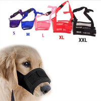 Adjustable Mesh Breathable Pet Mouth Muzzles For Dogs