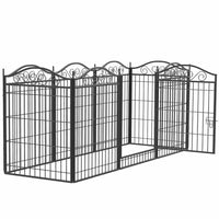 Heavy Duty Metal Dog Playpen Foldable 8 Panels Pet Animal Dog Kennel Pen Fence with Gate for Indoor Outdoor