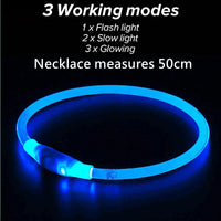 Led Light Glowing Loss Prevention LED Collar For Dogs