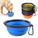 Outdoor Portable Puppy Water Container with Carabiner Folding