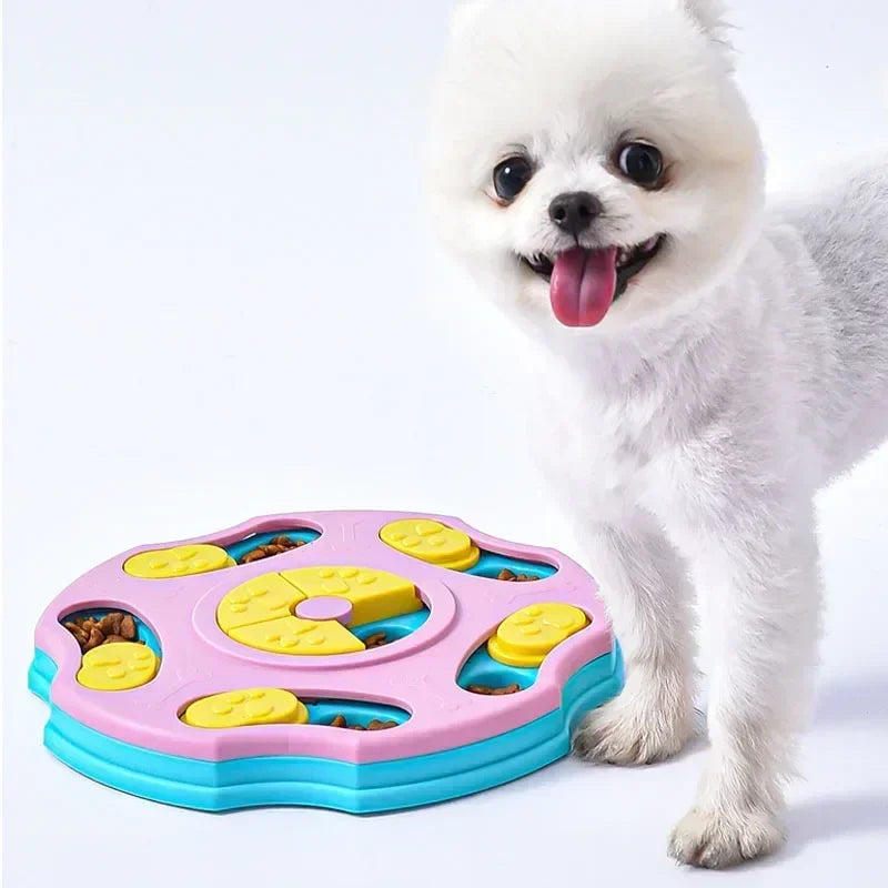 Dog Puzzle Toys Slow Feeder with a non-slip bowl, Increase Puppy IQ