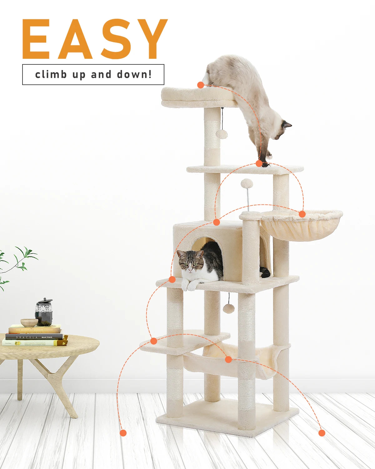 Pawz road Mult-level cat tree house Perch