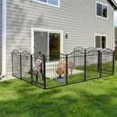 Heavy Duty Metal Dog Playpen Foldable 8 Panels Pet Animal Dog Kennel Pen Fence with Gate for Indoor Outdoor