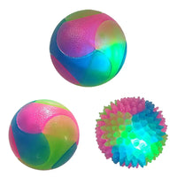 Glowing LED Puppy Flashing Elastic Ball Toy