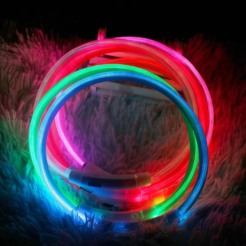 Led Light Glowing Loss Prevention LED Collar For Dogs