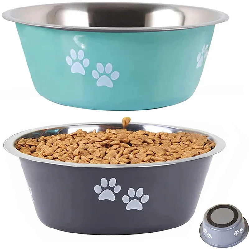 Stainless-steel Non-slip Dog/ Cat Bowls