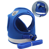 Breathable Cat Harness and Leash Escape Proof Pet Clothes Kitten Puppy Dogs Vest Adjustable Easy Control Reflective Cat Harness