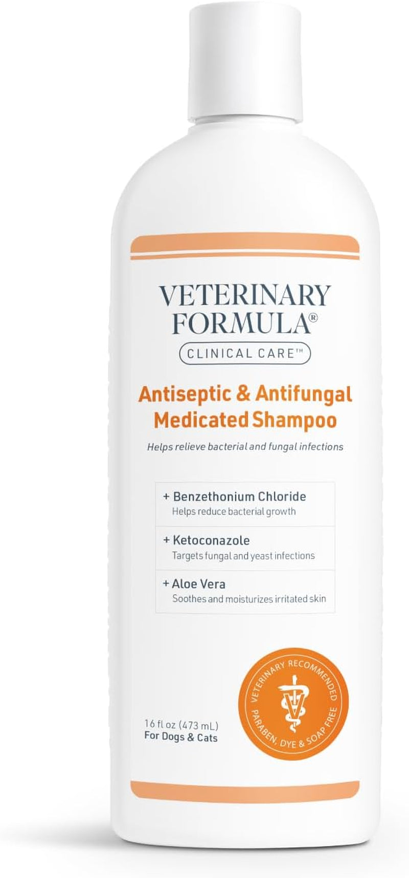 Veterinary Formula Clinical Care Antiseptic and Antifungal Medicated Shampoo for Dogs & Cats