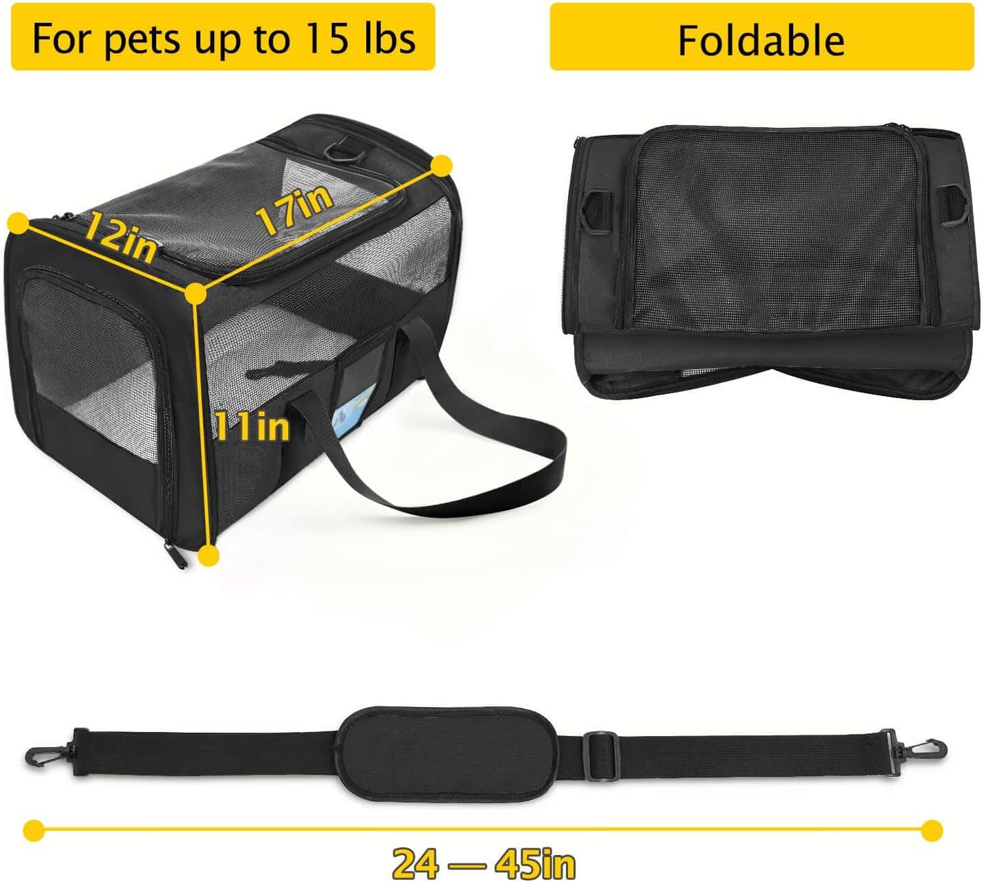 Pet Carrier Airline Approved, TSA Approved Pet Carrier